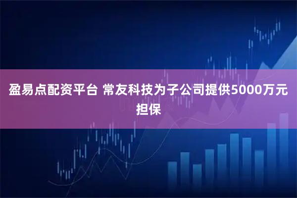 盈易点配资平台 常友科技为子公司提供5000万元担保